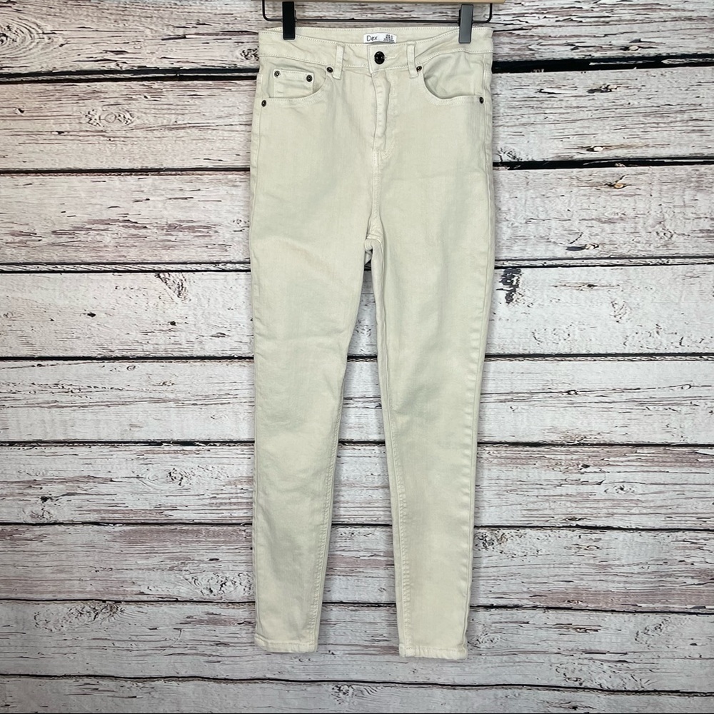 Dex Cream Colored Skinny Jeans Size 27 (Waist measures smaller) See measurements